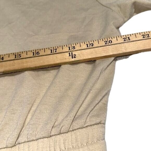 Womens Khaki Off-Shoulder Jogger Jumpsuit XX-Large With Drawstring Waist & Pocke - Picture 5 of 7